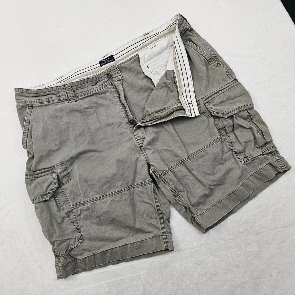 Polo Ralph Lauren Cargo‎ Shorts Mens 50 Grey Cotton Utility Gorpcore